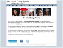 Tablet Screenshot of detroitcollegepromise.com